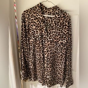 Chico’s cheetah print blouse. EUC! Size.XL
